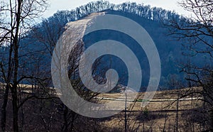 Mountain Valley Pipeline Going Over a Mountain